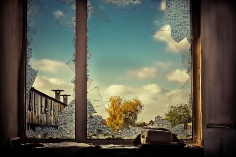 تحطم زجاج النافذة أو السيارة أو المطبخ وتفسيره في المنام
